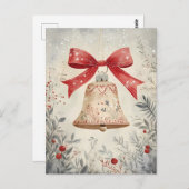 Weihnachtsgrüße Postkarte (Vorne/Hinten)