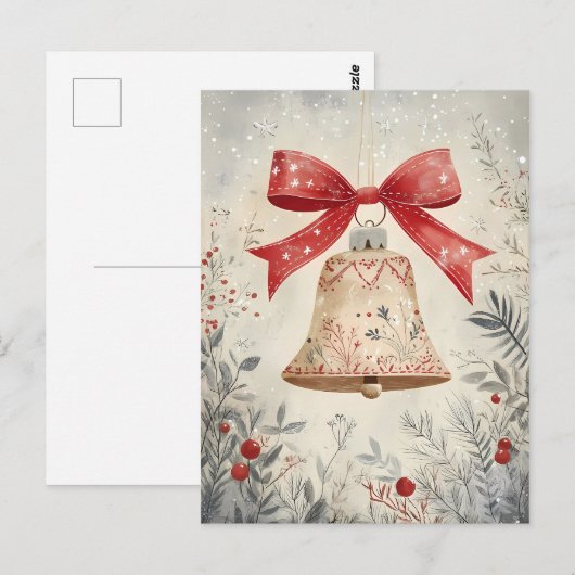 Weihnachtsgrüße Postkarte (Vorne/Hinten)