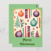 Weihnachtsgrüße Postkarte (Vorne/Hinten)