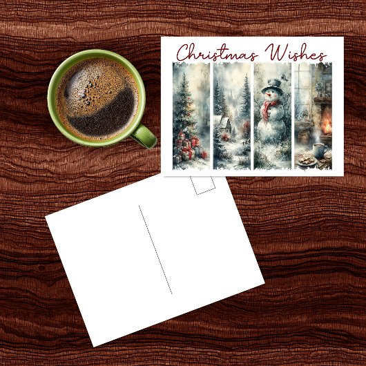 Weihnachtsgrüße Postkarte