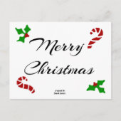 Weihnachtsgrüße Postkarte (Vorderseite)