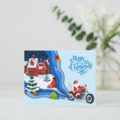 Weihnachtsgrüße Postkarte (Stehend Vorderseite)