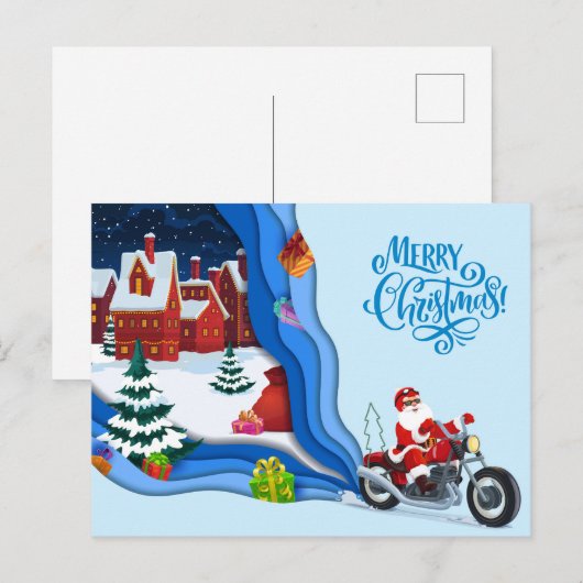 Weihnachtsgrüße Postkarte (Vorne/Hinten)
