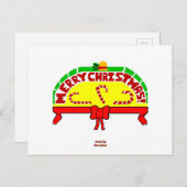 Weihnachtsgrüße Postkarte (Vorne/Hinten)