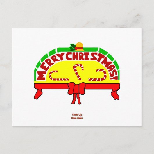 Weihnachtsgrüße Postkarte (Vorderseite)