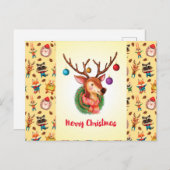 Weihnachtsgrüße Postkarte (Vorne/Hinten)