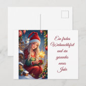 Weihnachtsgrüße Postkarte (Vorne/Hinten)