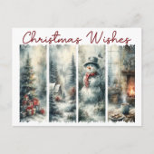 Weihnachtsgrüße Postkarte (Vorderseite)