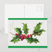 Weihnachtsgrüße Postkarte (1906) (Vorne/Hinten)