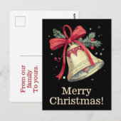 Weihnachtsgrüße Postkarten (Vorne/Hinten)