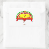 Weihnachtsgrüße Rectangle Sticker (Tasche)