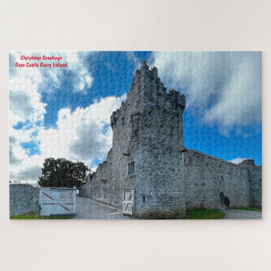 Weihnachtsgrüße Ross Castle Kerry Irland Jig Puzzle (Horizontal)