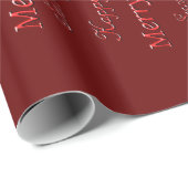 Weihnachtsgrüße (rot) geschenkpapier (Rolleneckpunkt)