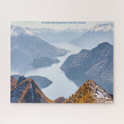 Weihnachtsgrüße Roys Peak Neuseeland Puzzle (Horizontal)
