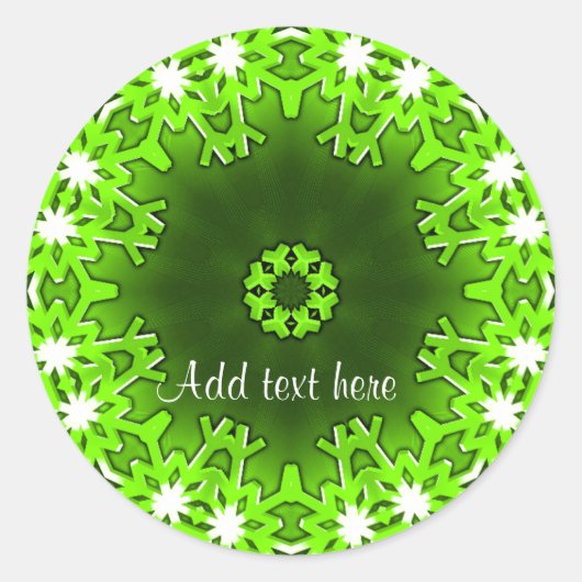 Weihnachtsgrüße_ Runder Aufkleber (Vorderseite)