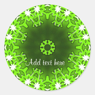 Weihnachtsgrüße_ Runder Aufkleber