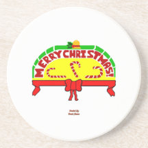 Weihnachtsgrüße Sandstone Untersetzer