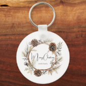 Weihnachtsgrüße Schlüsselanhänger (Rückseite)