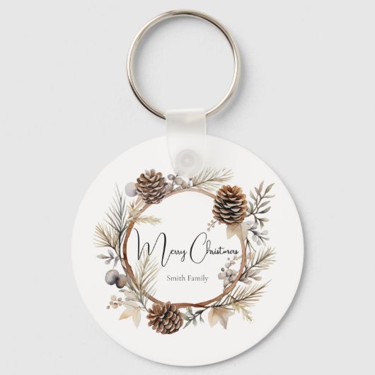 Weihnachtsgrüße Schlüsselanhänger (Rückseite)