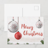 Weihnachtsgrüße, Schönheit in Einfachheit, Postkarte (Vorne/Hinten)