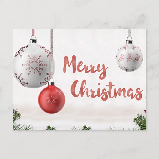 Weihnachtsgrüße, Schönheit in Einfachheit, Postkarte (Vorderseite)