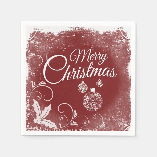 Weihnachtsgrüße Serviette (Vorderseite)