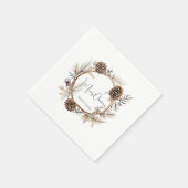 Weihnachtsgrüße Serviette (Ecke)