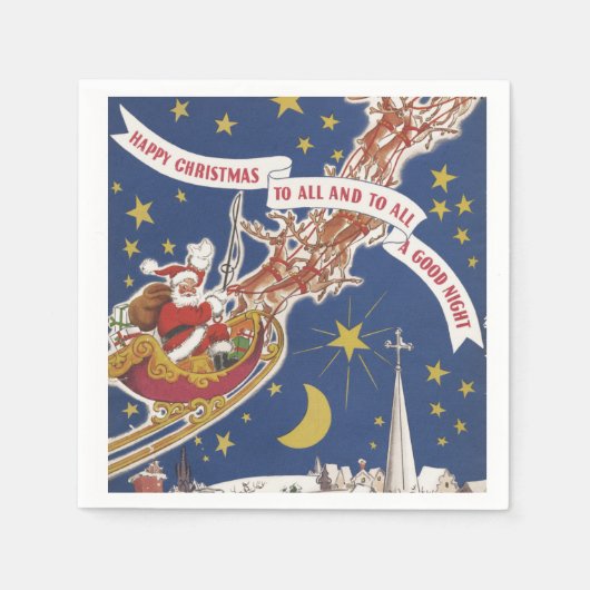 Weihnachtsgrüße Serviette (Vorderseite)