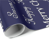 Weihnachtsgrüße (Silber) Geschenkpapier (Rolleneckpunkt)