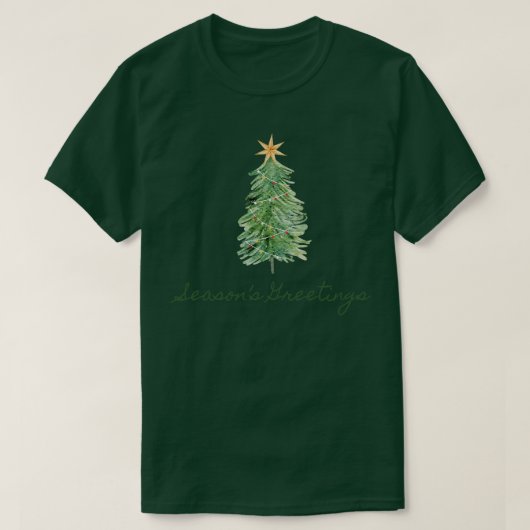 Weihnachtsgrüße Single Tree TShirt (Design vorne)