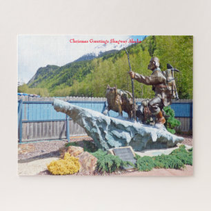 Weihnachtsgrüße Skagway Alaska Puzzle