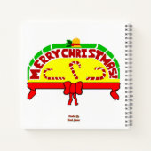 Weihnachtsgrüße SpiralNotebook Notizblock (Rückseite)