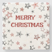 Weihnachtsgrüße Steinuntersetzer (Vorderseite)