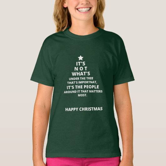 Weihnachtsgrüße T-Shirt (Vorderseite)