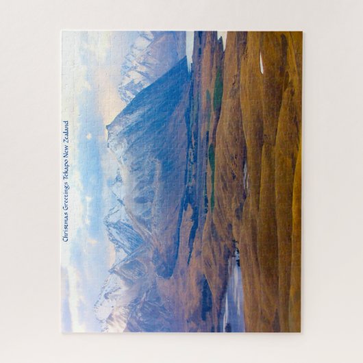 Weihnachtsgrüße Tekapo Neuseeland Puzzle (Vertikal)