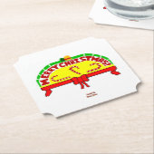 Weihnachtsgrüße Ticket Untersetzer (angewinkelt)