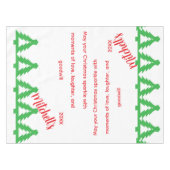 Weihnachtsgrüße tischdecke (Vorderseite (Horizontal))