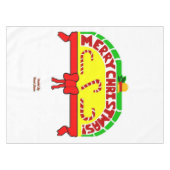 Weihnachtsgrüße Tischdecke (Vorderseite (Horizontal))