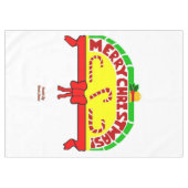 Weihnachtsgrüße Tischdecke (Vorderseite (Horizontal))