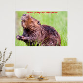 Weihnachtsgrüße Vater Hunter Gatherer Poster (Küche)