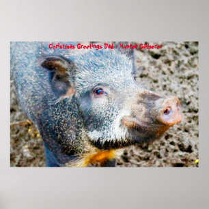 Weihnachtsgrüße Vater Hunter Gatherer Poster