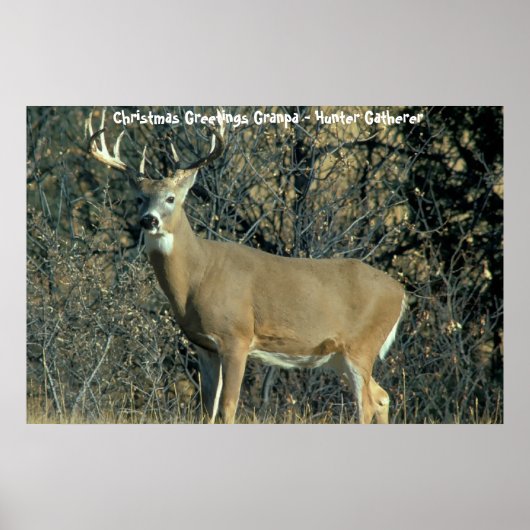 Weihnachtsgrüße Vater Hunter Gatherer Poster (Vorne)