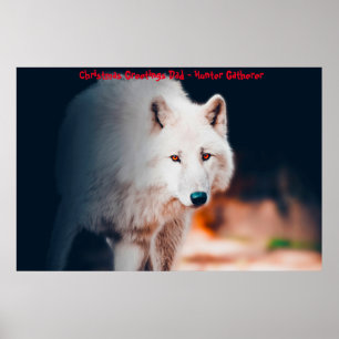 Weihnachtsgrüße Vater Hunter Gatherer Poster