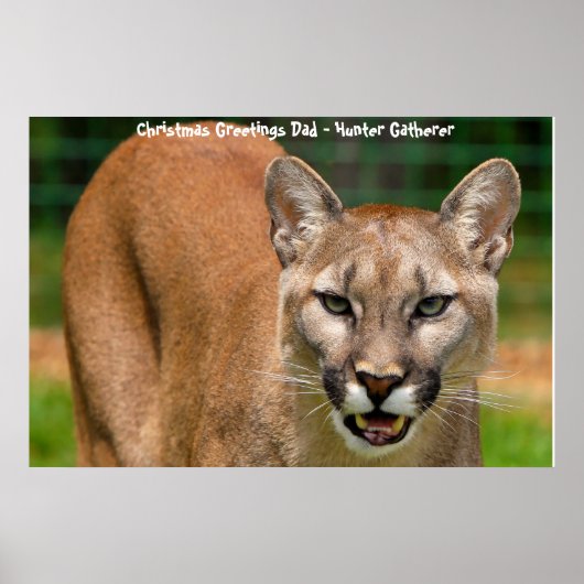 Weihnachtsgrüße Vater Hunter Gatherer Poster (Vorne)