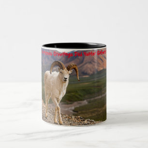 Weihnachtsgrüße Vater Hunter Gatherer Zweifarbige Tasse