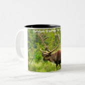 Weihnachtsgrüße Vater Hunter Gatherer Zweifarbige Tasse (Vorderseite Links)