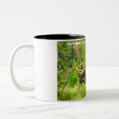 Weihnachtsgrüße Vater Hunter Gatherer Zweifarbige Tasse (Links)