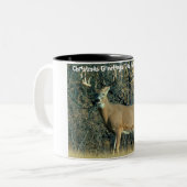 Weihnachtsgrüße Vater Hunter Gatherer Zweifarbige Tasse (Vorderseite Links)