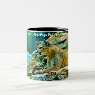 Weihnachtsgrüße Vater Hunter Gatherer Zweifarbige Tasse