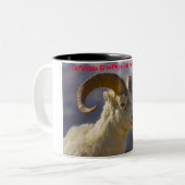 Weihnachtsgrüße Vater Hunter Gatherer Zweifarbige Tasse (Vorderseite Links)